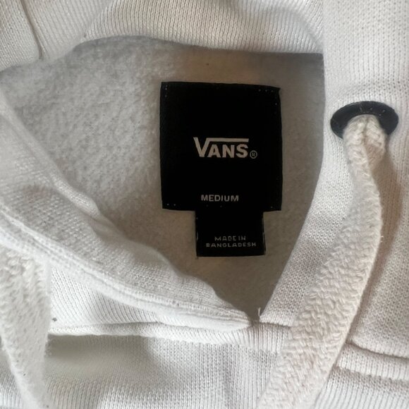 Vans For The Earth Embroidered Sunflower Hoodie Sweatshirt Off White SZ M - Picture 8 of 14